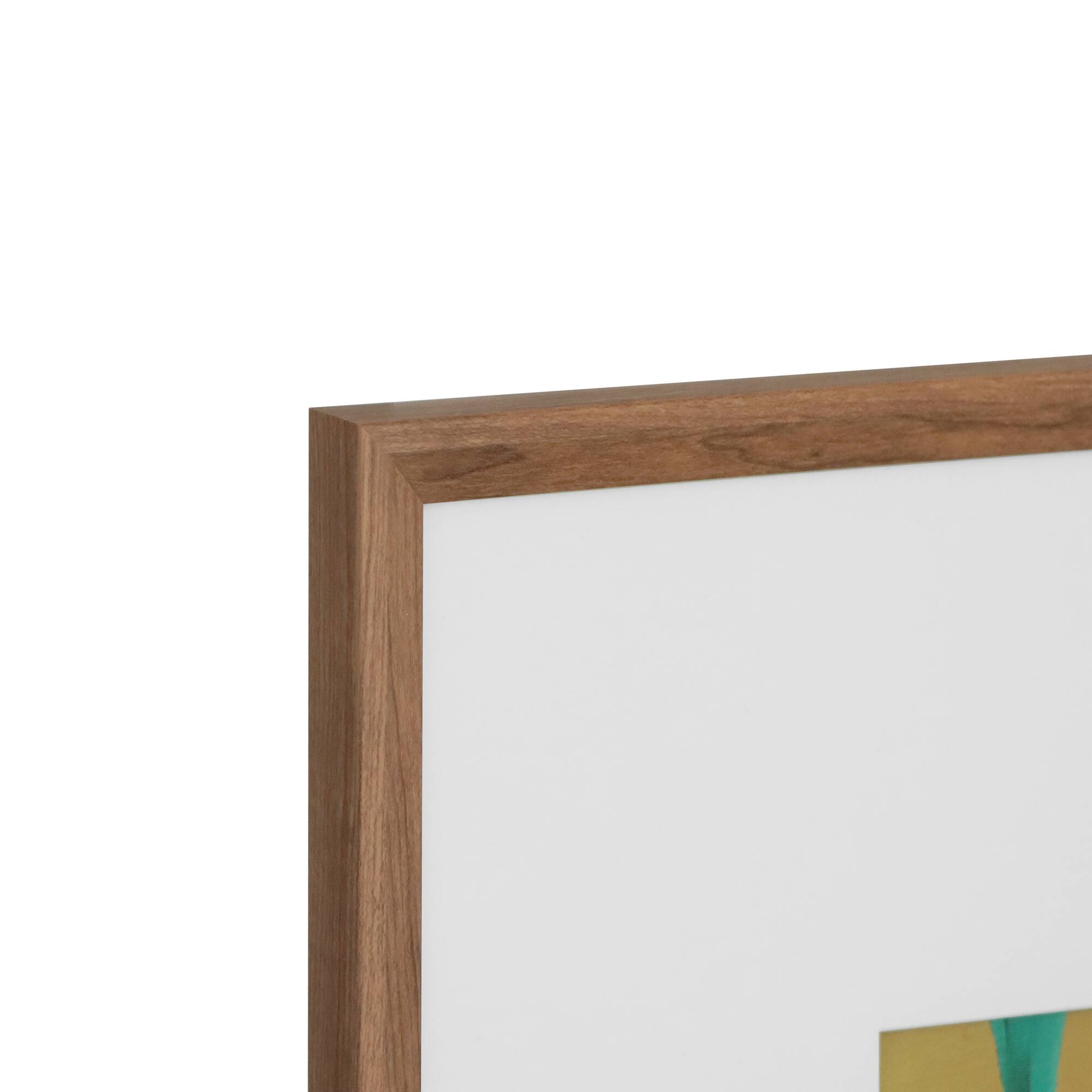 20" x 20" Vibrant Jungle Leaves Wall Décor in Woodgrain Frame by Ashland®